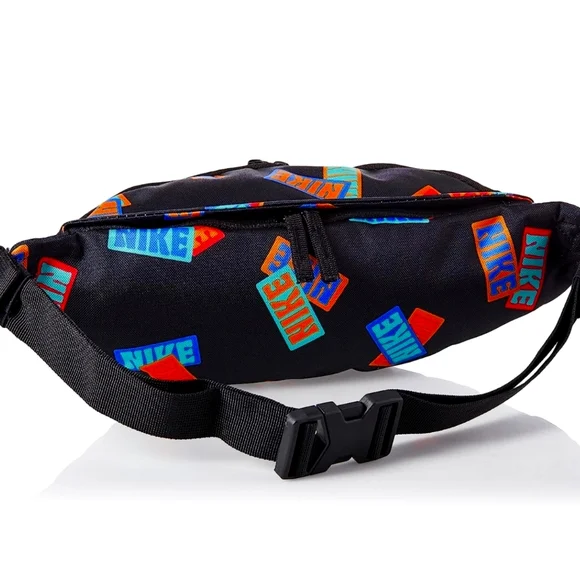New! NIKE Heritage Hip Pack Medium Multi Black Fanny Sling Bag Air Max Swoosh - Picture 3 of 6